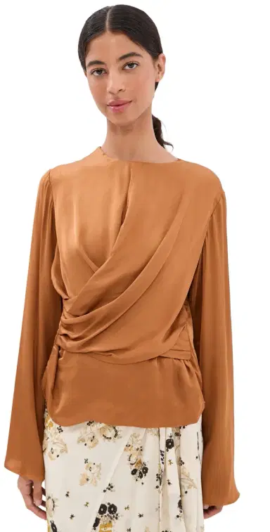 Isabel Marant Neame Top Caramel 42 | Thumbnail 1