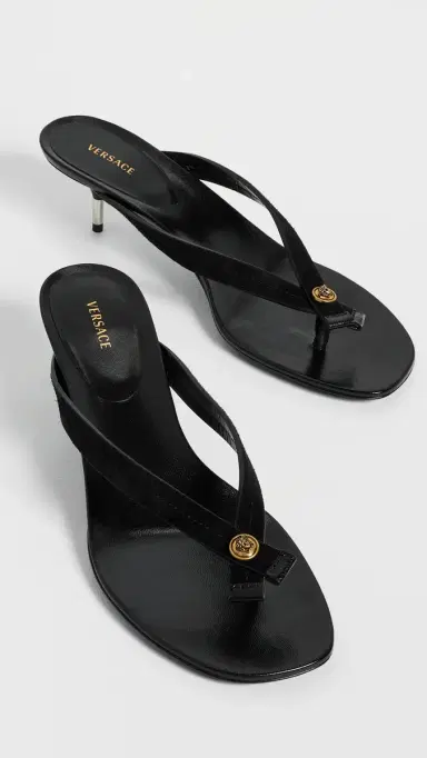 Versace Calf Leather Sandals | Thumbnail 2 Versace Calf Leather Sandals | Thumbnail 2