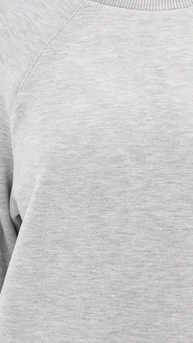 LE BOP Jamie Sweatshirt Mini Dress Heather Grey | Thumbnail 6