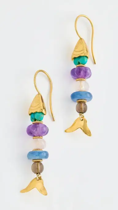 Chan Luu Mini Orris Earrings Multi One Size | Thumbnail 2