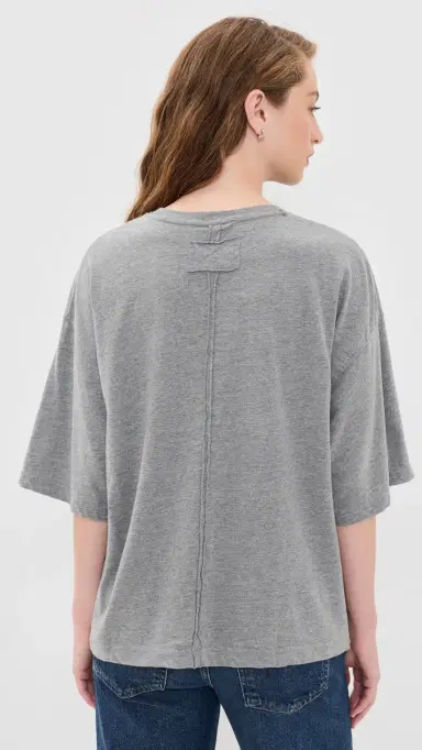 Free People Perfect Oversized Tee Heather Grey | Thumbnail 3