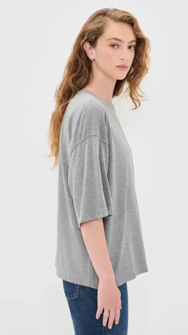 Free People Perfect Oversized Tee Heather Grey | Thumbnail 4