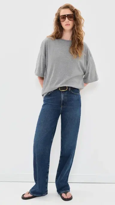 Free People Perfect Oversized Tee Heather Grey | Thumbnail 5