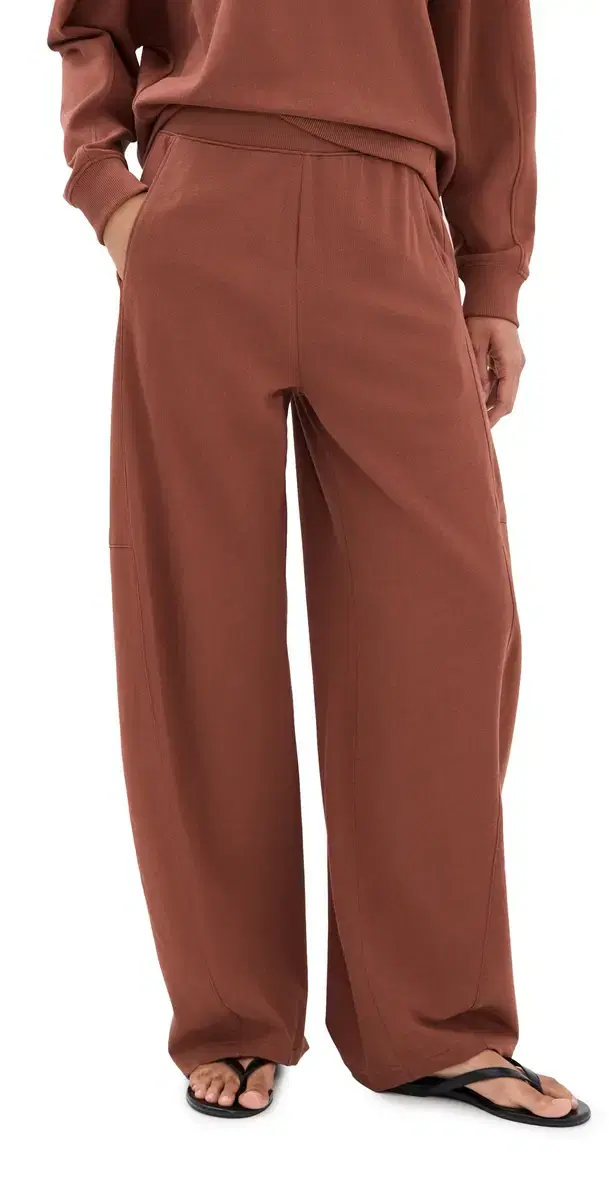 Tibi Lightweight Winslow weatpants Red Clay