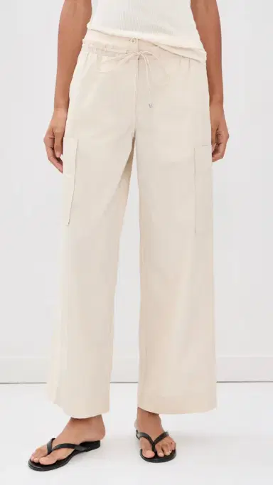 3.1 Phillip Lim Double Waistband Poplin Pants Stone 4 | Thumbnail 3