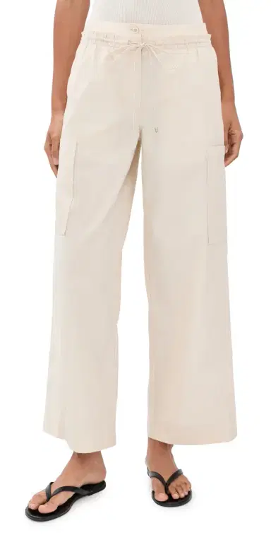3.1 Phillip Lim Double Waistband Poplin Pants Stone 4 | Thumbnail 1
