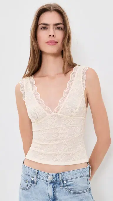 Free People Loved You First Lace Blouse Tea | Thumbnail 2 Free People Loved You First Lace Blouse Tea | Thumbnail 2