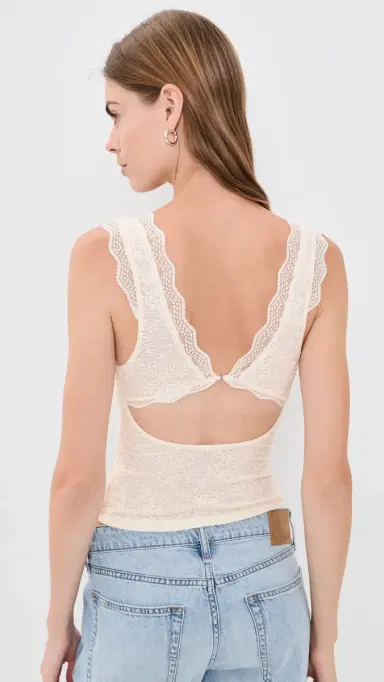 Free People Loved You First Lace Blouse Tea | Thumbnail 3 Free People Loved You First Lace Blouse Tea | Thumbnail 3