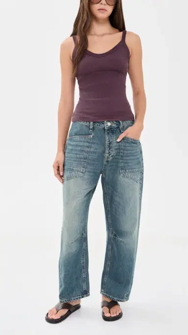 Free People Minimalist Moxie Boyfriend Jeans High Hopes 26 | Thumbnail 5