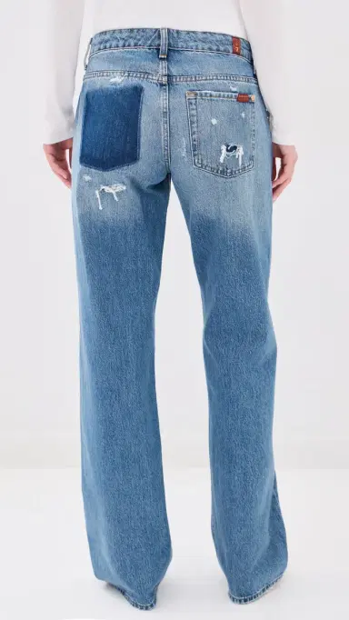 7 For All Mankind Low Straight Leg Jeans | Thumbnail 3