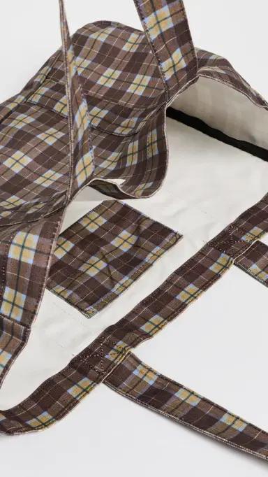Damson Madder Cocoa Check Tote Bag | Thumbnail 6 Damson Madder Cocoa Check Tote Bag | Thumbnail 6