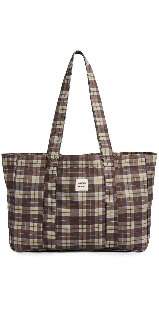 Damson Madder Cocoa Check Tote Bag Multi One Size