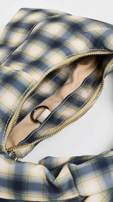 Damson Madder Roo Check Tie Shoulder Bag | Thumbnail 6 Damson Madder Roo Check Tie Shoulder Bag | Thumbnail 6