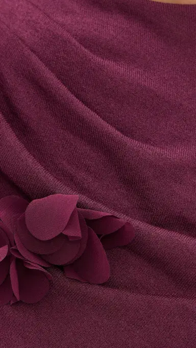 Simkhai Tessa Floral Applique Top Fig | Thumbnail 6 Simkhai Tessa Floral Applique Top Fig | Thumbnail 6