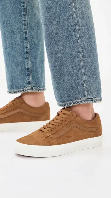 Vans Old Skool Unisex Sneakers Pig Suede Chipmunk M 6/ W 7.5 | Thumbnail 3