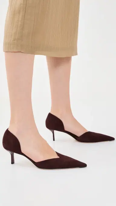 Victoria Beckham Victoria Angle D'Orsay Pumps Burgundy 36 | Thumbnail 3