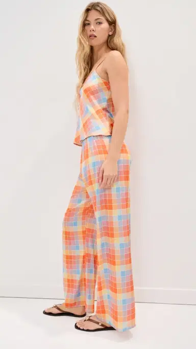 Madelynne Rose Pants Multi Plaid M | Thumbnail 4