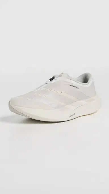 Adidas Adizero EVO SL Zip-Up Sneakers Core White/Zero Met/Orbit Grey 6 | Thumbnail 2 Adidas Adizero EVO SL Zip-Up Sneakers Core White/Zero Met/Orbit Grey 6 | Thumbnail 2