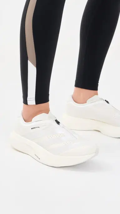 Adidas Adizero EVO SL Zip-Up Sneakers Core White/Zero Met/Orbit Grey 6 | Thumbnail 3 Adidas Adizero EVO SL Zip-Up Sneakers Core White/Zero Met/Orbit Grey 6 | Thumbnail 3