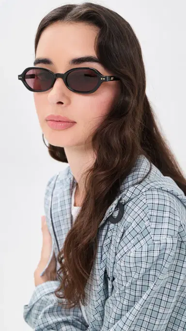 Le Specs Foundry Oval Sunglasses | Thumbnail 3