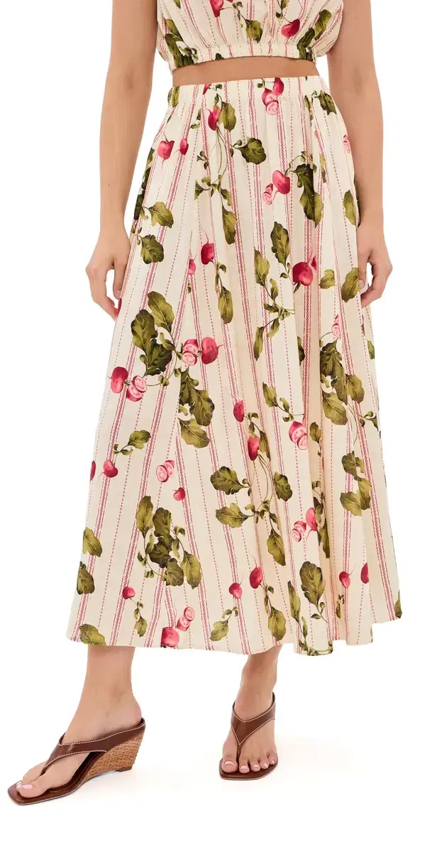 Madelynne eadow Skirt Natural Radish