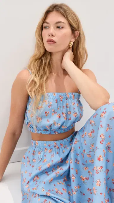 Madelynne Iris Top Marina Floral M | Thumbnail 2 Madelynne Iris Top Marina Floral M | Thumbnail 2