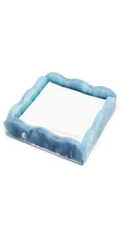 Tizo Design Lucite Marbleized Cocktail Napkin Tray | Thumbnail 1