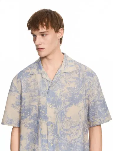 Off-White City Nature Linen Bowling Shirt | Thumbnail 5