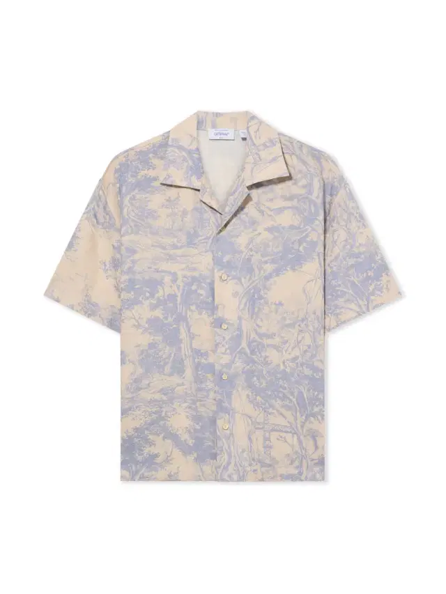 Off-White City Nature Linen Bowling Shirt
