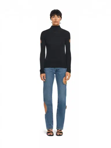 Off-White Cupro Rib Meteor Long Sleeve Top | Thumbnail 2