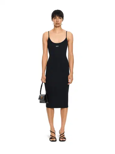 Off-White Off Stamp Sleek Midi Dress | Thumbnail 2