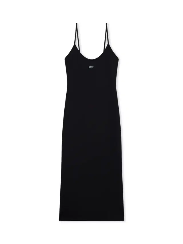 Off-White Off Stamp Sleek Midi Dress