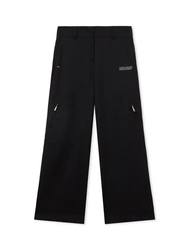 Off-White Light Wool Corporate Toybox Trousers