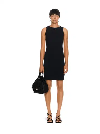 Off-White Off Stamp Ribbed Round-Neck Mini Dress | Thumbnail 2