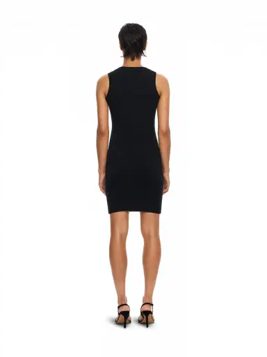 Off-White Off Stamp Ribbed Round-Neck Mini Dress | Thumbnail 4