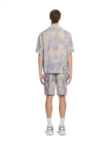 Off-White City Nature Linen Bowling Shorts | Thumbnail 4 Off-White City Nature Linen Bowling Shorts | Thumbnail 4