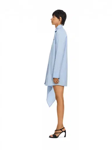 Off-White Striped Poplin Asymmetric Shirt Dress | Thumbnail 3 Off-White Striped Poplin Asymmetric Shirt Dress | Thumbnail 3