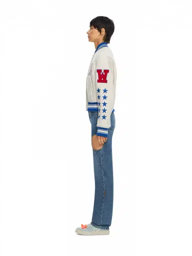 Off-White Wool College Varsity Jacket | Thumbnail 4 Off-White Wool College Varsity Jacket | Thumbnail 4