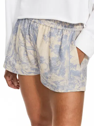 Off-White City Nature Linen Pajama Shorts | Thumbnail 5 Off-White City Nature Linen Pajama Shorts | Thumbnail 5