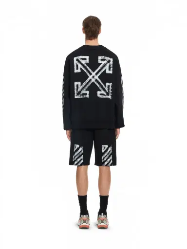Off-White Motion Arrow Skate Crewneck Sweatshirt | Thumbnail 3
