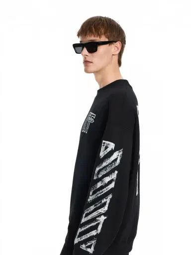 Off-White Motion Arrow Skate Crewneck Sweatshirt | Thumbnail 5