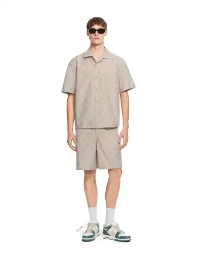 Off-White Arrow Monogram Bowling Shorts | Thumbnail 2 Off-White Arrow Monogram Bowling Shorts | Thumbnail 2