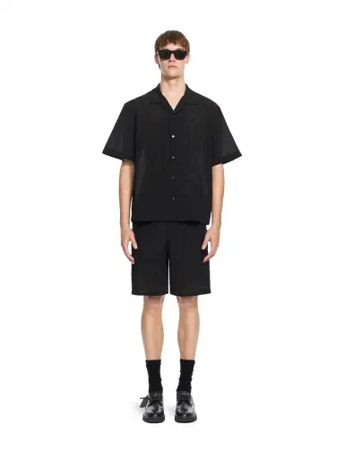 Off-White Handstyle Logo Organza Bowling Shirt | Thumbnail 2