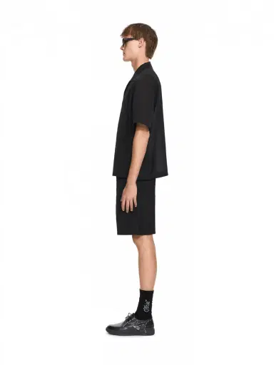 Off-White Handstyle Logo Organza Bowling Shirt | Thumbnail 3