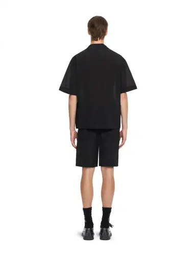 Off-White Handstyle Logo Organza Bowling Shirt | Thumbnail 4