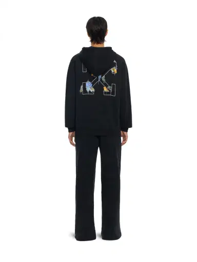 Off-White Embroidered Arrow Out Flower Hoodie | Thumbnail 4 Off-White Embroidered Arrow Out Flower Hoodie | Thumbnail 4