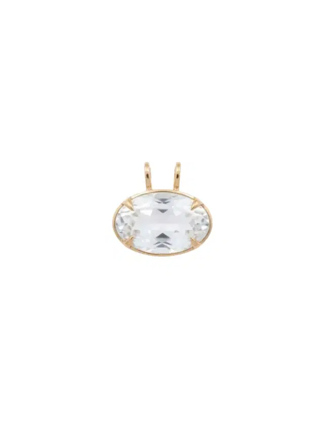 Wish Fine Jewelry 28.10ct White Topaz 18K Gold Medium Statement Pendant