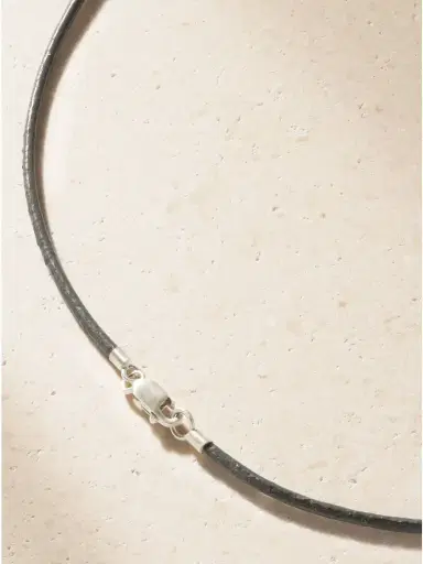 Marisa Klass 18-karat White Gold, Quartz, Diamond And Leather Necklace | Thumbnail 3 Marisa Klass 18-karat White Gold, Quartz, Diamond And Leather Necklace | Thumbnail 3