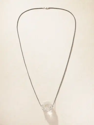 Marisa Klass 18-karat White Gold, Quartz, Diamond And Leather Necklace | Thumbnail 4 Marisa Klass 18-karat White Gold, Quartz, Diamond And Leather Necklace | Thumbnail 4