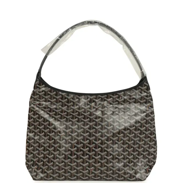 goyard Goyard Goyardine Black Boheme Hobo Bag Palladium Hardware